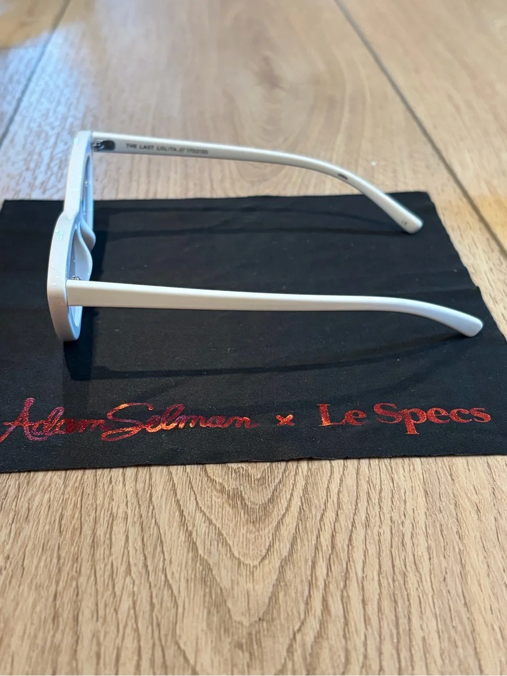 Adam Selman x Le Specs The Last Lolita White Cat Eye Sunglasses